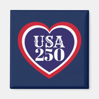 USA 250. Jahrestag Patriotisches Rot Weiß Blau Magnet