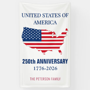 USA 250. Jahrestag Semiquincentennial Patriotisch Banner