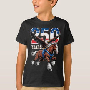 USA 250. Jahrestag Weißkopfseeadler & Clydesdale T-Shirt