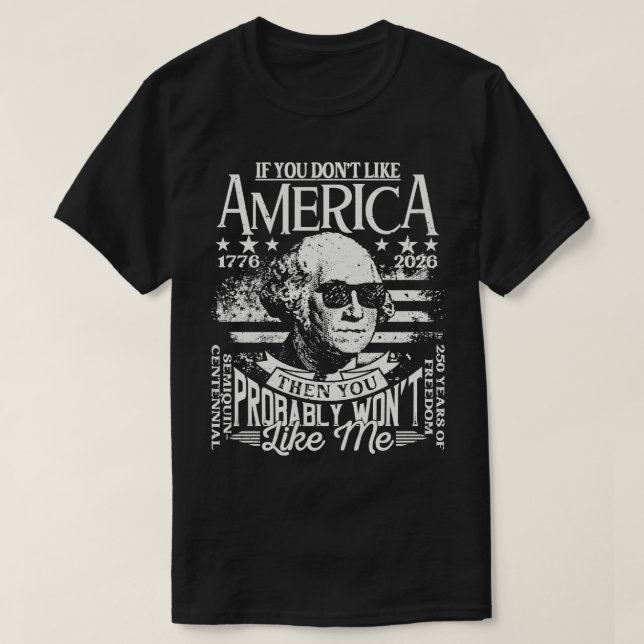 USA - 250-jähriges Jubiläum Celebrati T-Shirt (Design vorne)