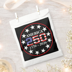 USA 250. Jubiläum 1776-2026 Amerikanische Flagge Geschenktütchen