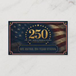 USA 250. Jubiläum | 1776-2026 Amerikas Geschenke Visitenkarte
