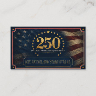 USA 250. Jubiläum | 1776-2026 Amerikas Geschenke Visitenkarte