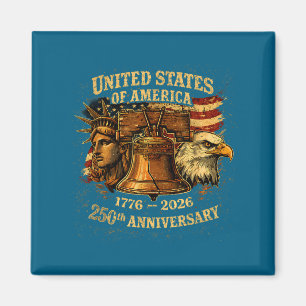 USA 250. Jubiläum 1776 2026 Design Magnet