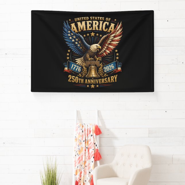 USA 250. Jubiläum Adler Banner (InSitu)