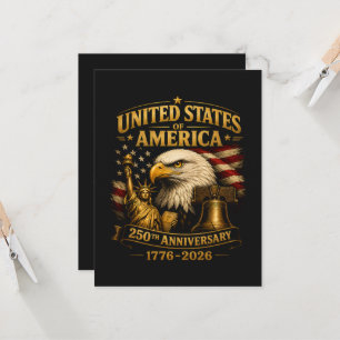 USA 250. Jubiläum Adler Einladung