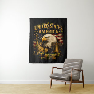USA 250. Jubiläum Adler Wandteppich