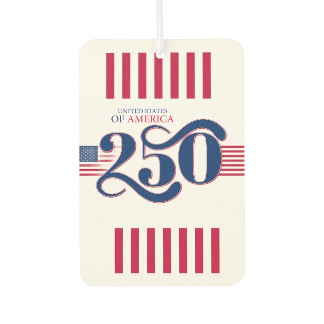 USA 250. Jubiläum  Autolufterfrischer ("A small gift with big America pride")