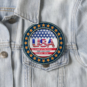 USA 250. Jubiläum I Patriotisch 1776-2026 Button