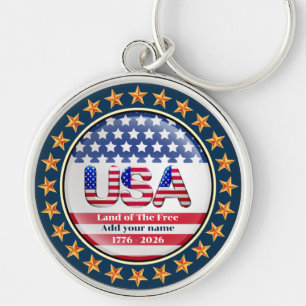 USA 250. Jubiläum I Patriotisch 1776-2026 Schlüsse Schlüsselanhänger