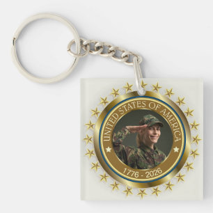 USA 250. Jubiläum I Patriotisch 1776-2026 Schlüsselanhänger