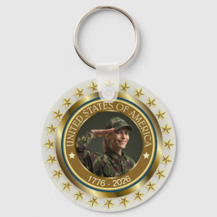 USA 250. Jubiläum I Patriotisch 1776-2026 Schlüsselanhänger
