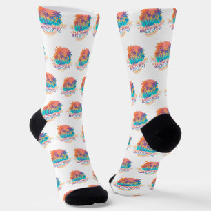 USA 250. Jubiläum Palm Bäume Socken