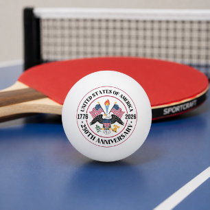 USA 250. Jubiläum Patrioten-Adler-Emblem Tischtennisball