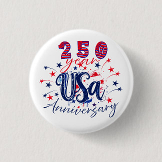 USA 250. Jubiläum patriotische Grafik Button