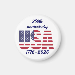 USA 250. Jubiläum Semiquincentennial 1776–2026 Magnet