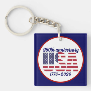 USA 250. Jubiläum Semiquincentennial 1776–2026 Schlüsselanhänger