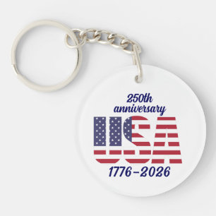 USA 250. Jubiläum Semiquincentennial 1776–2026 Schlüsselanhänger