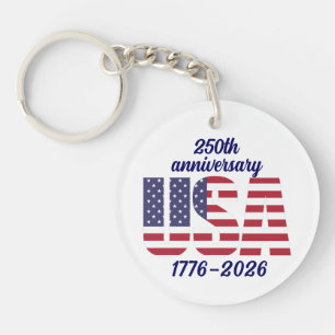 USA 250. Jubiläum Semiquincentennial 1776–2026 Schlüsselanhänger