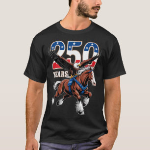 USA 250. Jubiläum Weißkopfseeadler & Clydesdale T-Shirt