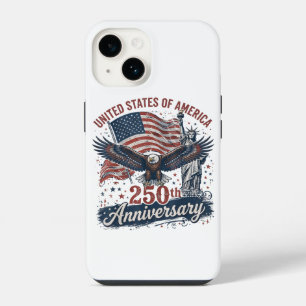USA 250. Jubiläum Weißkopfseeadler Freiheitsstatue iPhone 14 Hülle