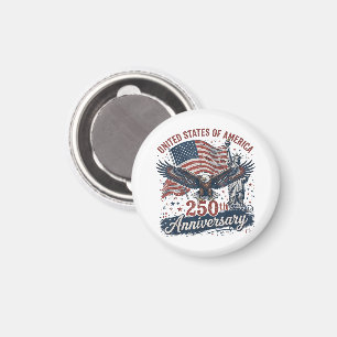 USA 250. Jubiläum Weißkopfseeadler Freiheitsstatue Magnet