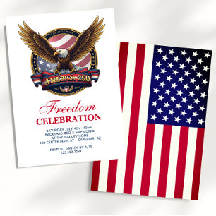 USA 250. Jubiläums-BBQ Einladung