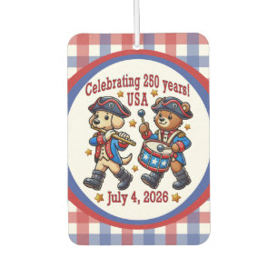 USA 250. Jubiläums-Souvenir - Patriotisch Autolufterfrischer