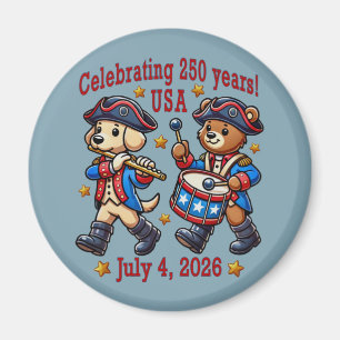 USA 250. Jubiläums-Souvenir - Patriotisch Magnet