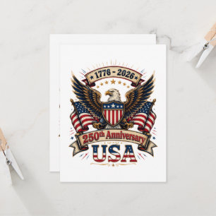 USA 250. Jubiläumsadler Einladung