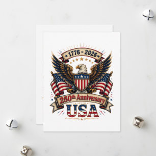 USA 250. Jubiläumsadler Feiertagskarte