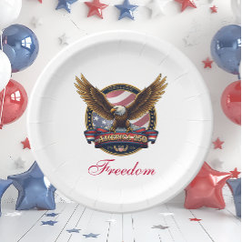 USA 250. Jubiläumsfeier Pappteller