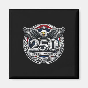 USA 250. Jubiläumstasche, Retro-Adler 1776-202 Magnet