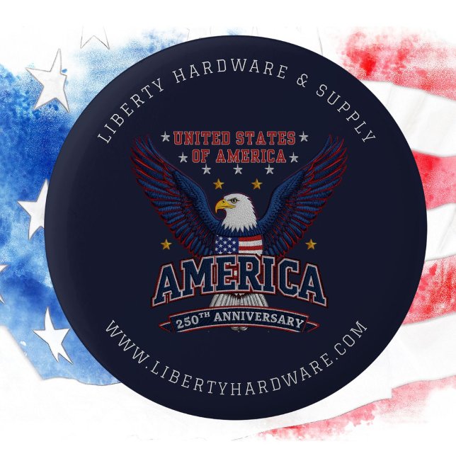 USA 250. Meilenstein Individuelle Unternehmensmark Button (Von Creator hochgeladen)