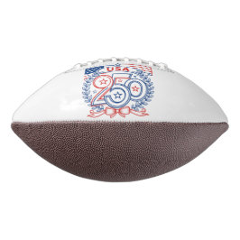 USA 250 Patrioten-Jubiläumsemblem-Design Football