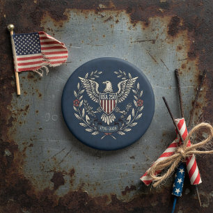 USA 250 Patriotic Eagle Heritage Motiv Navy ID1299 Magnet