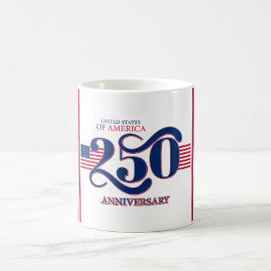 USA 250 Patriotisches Jubiläums-Mug  Kaffeetasse