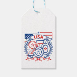 USA 250 patriotisches Jubiläumsemblem-Design Geschenkanhänger