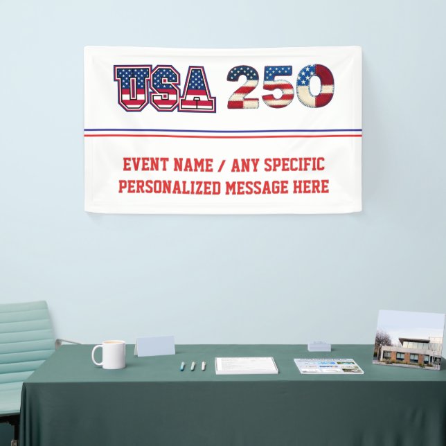 USA 250 Patriotismus-Vorlage Banner (Messeveranstaltung)