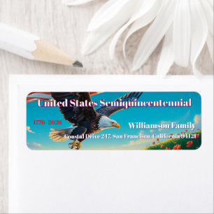 USA 250 Semiquincentennial Bald Eagle Patriotic