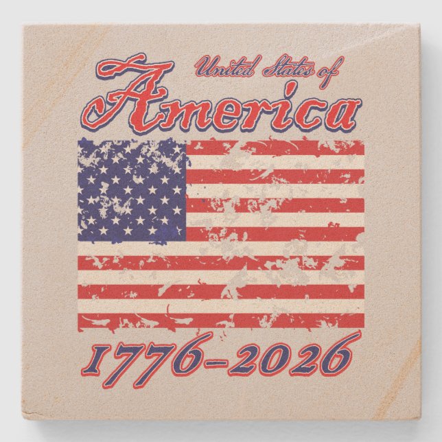 USA 250 STEINUNTERSETZER (Vorderseite)