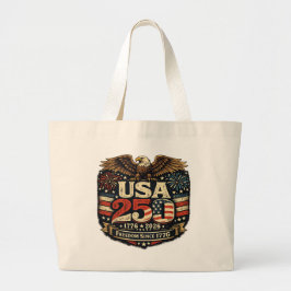 USA 250 Weißkopfseeadler 1776-2026 Patriotische Tr Jumbo Stoffbeutel