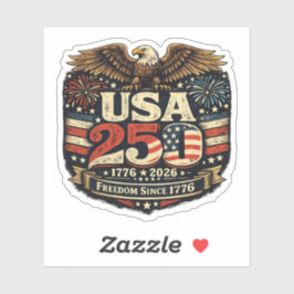USA 250 Weißkopfseeadler 1776-2026 Patriotischer A Aufkleber