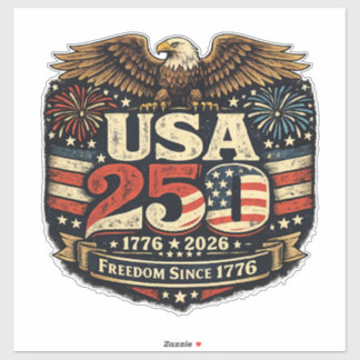 USA 250 Weißkopfseeadler 1776-2026 Patriotischer A Aufkleber