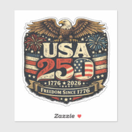 USA 250 Weißkopfseeadler 1776-2026 Patriotischer A Aufkleber