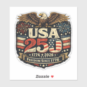USA 250 Weißkopfseeadler 1776-2026 Patriotischer A Aufkleber