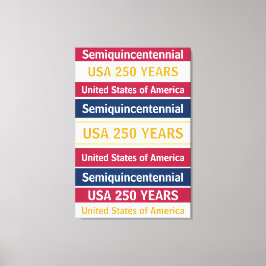 USA 250 Years Semiquincentennial Patriotic Stripes Leinwanddruck