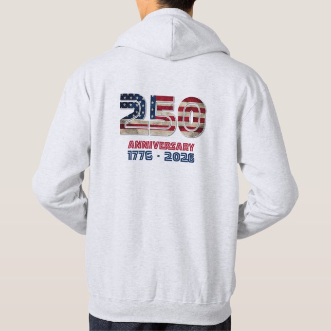 USA 250th Anniversary - American Patriotic Gift  Hoodie (Rückseite)