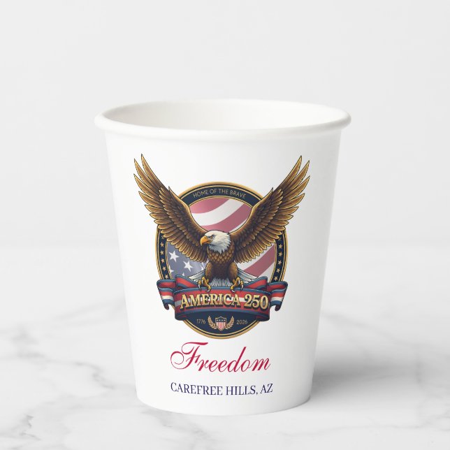 USA 250th Anniversary Event Pappbecher (Vorderseite)