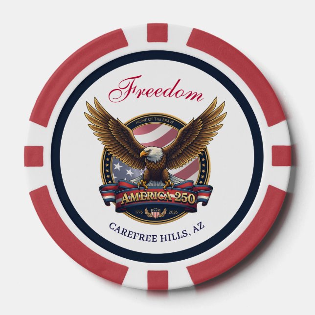 USA 250th Anniversary Event Pokerchips (Vorderseite)